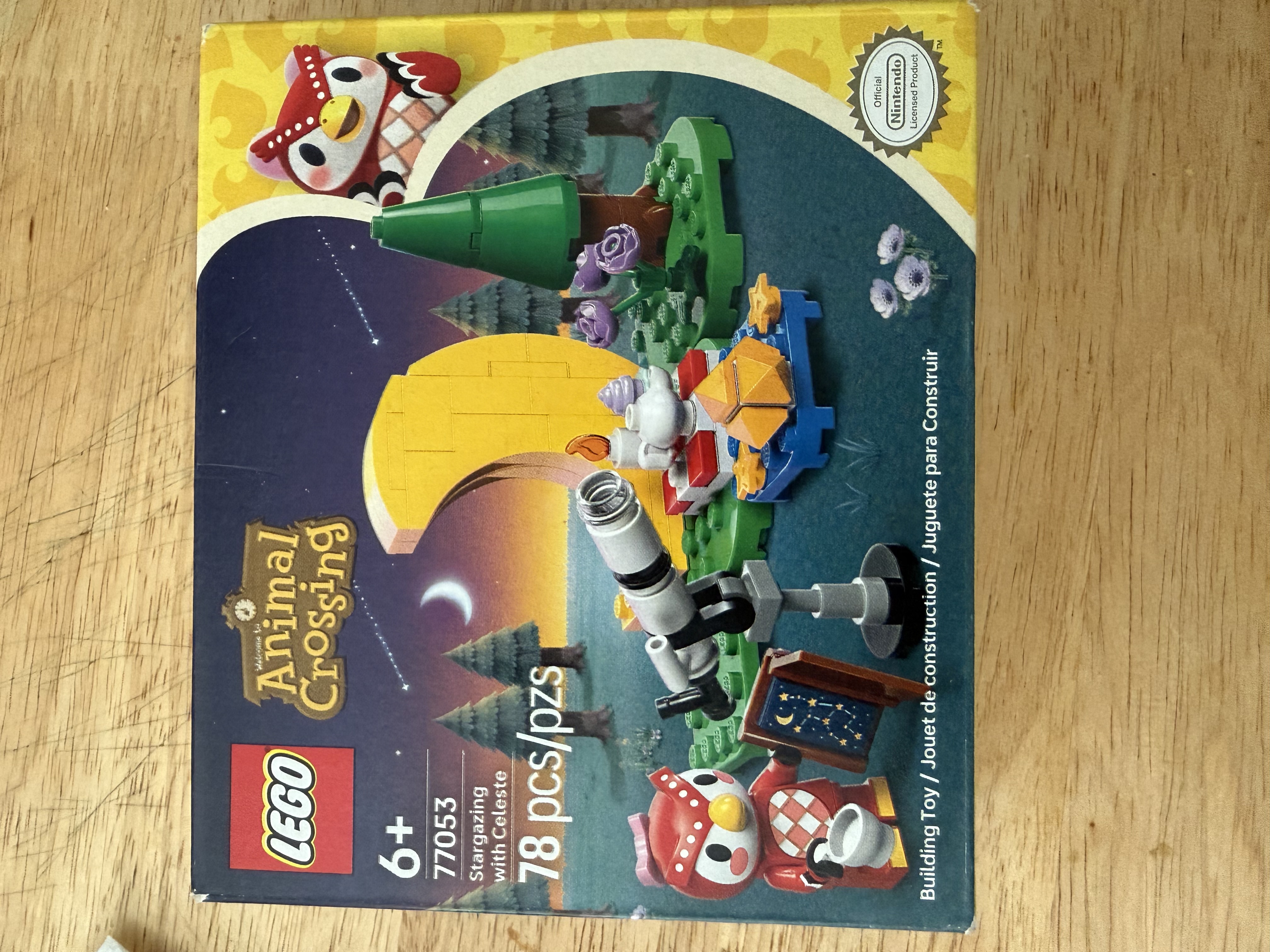 LEGO Animal Crossing Stargazing with Celeste set box